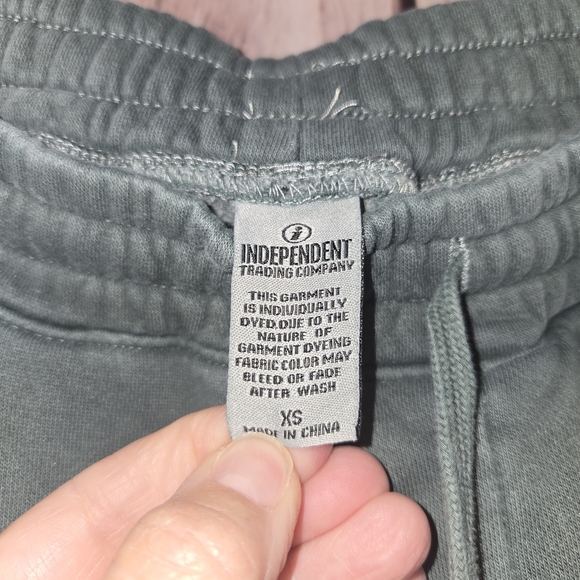 Independent Trading Co. Womens Sage Green Lifting Joggers Size XS - Picture 3 of 6